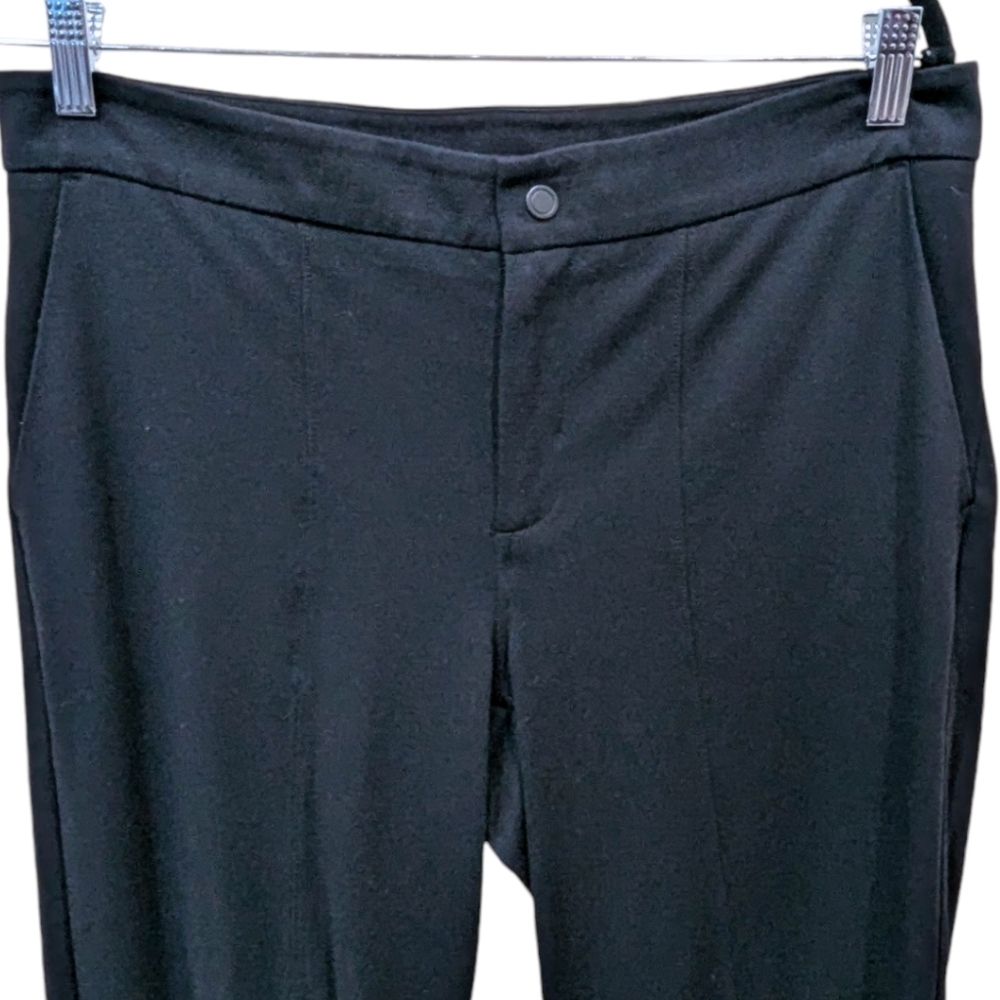 Athleta Black Ponte Wide Leg Pants (12P) - Picture 7 of 11